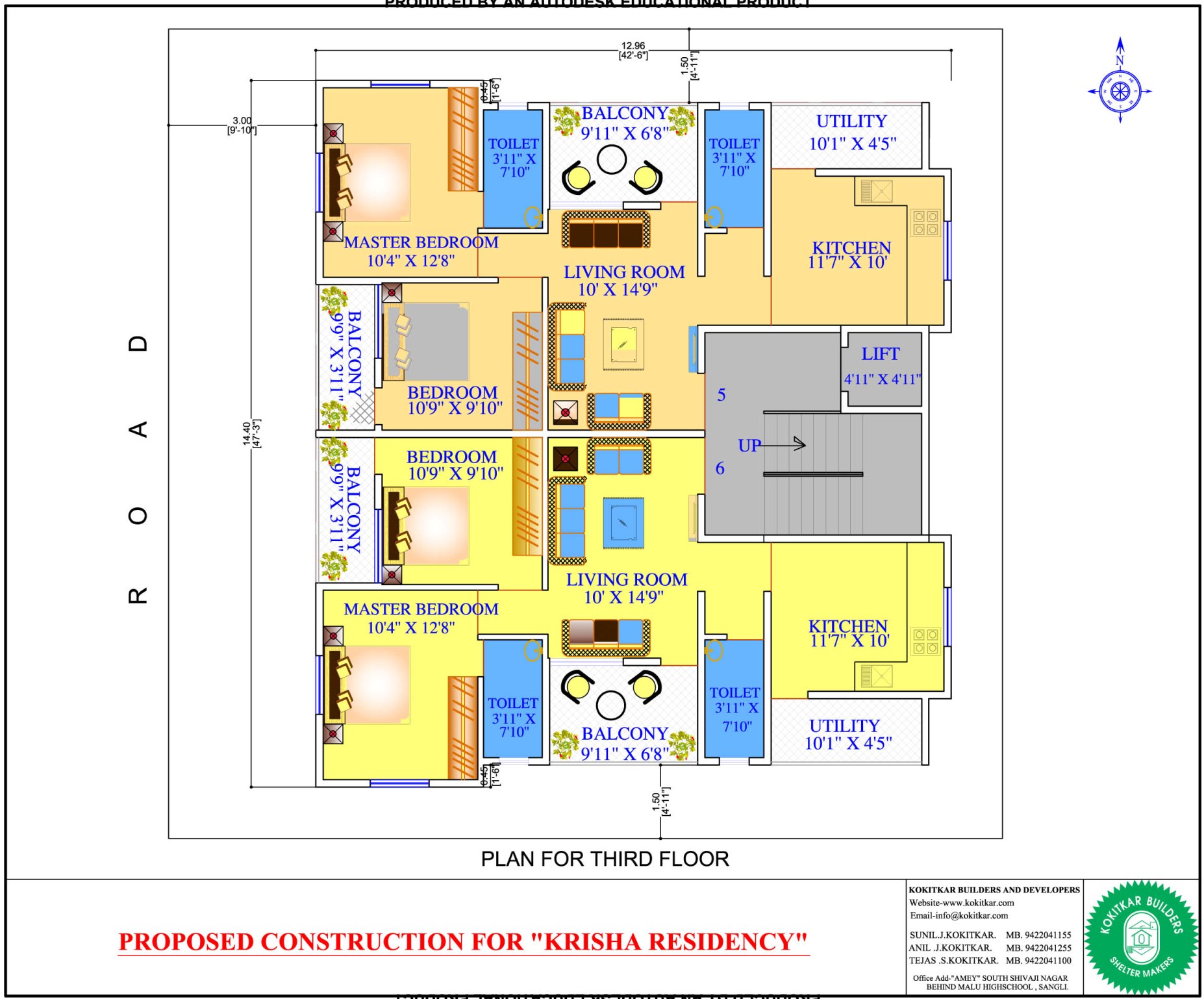 Presentation - Views - Floor Plans | Project in Kupwad Road Area Sangli