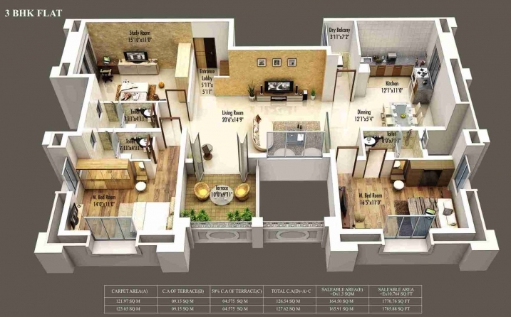 3 BHK Flats in Solapur, 3.5 BHK / 4 BHK flats for sale in Solapur City